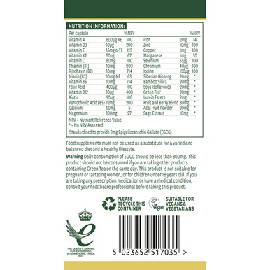 Natures Aid Menopause Support Formula 30 Capsules - Image 2
