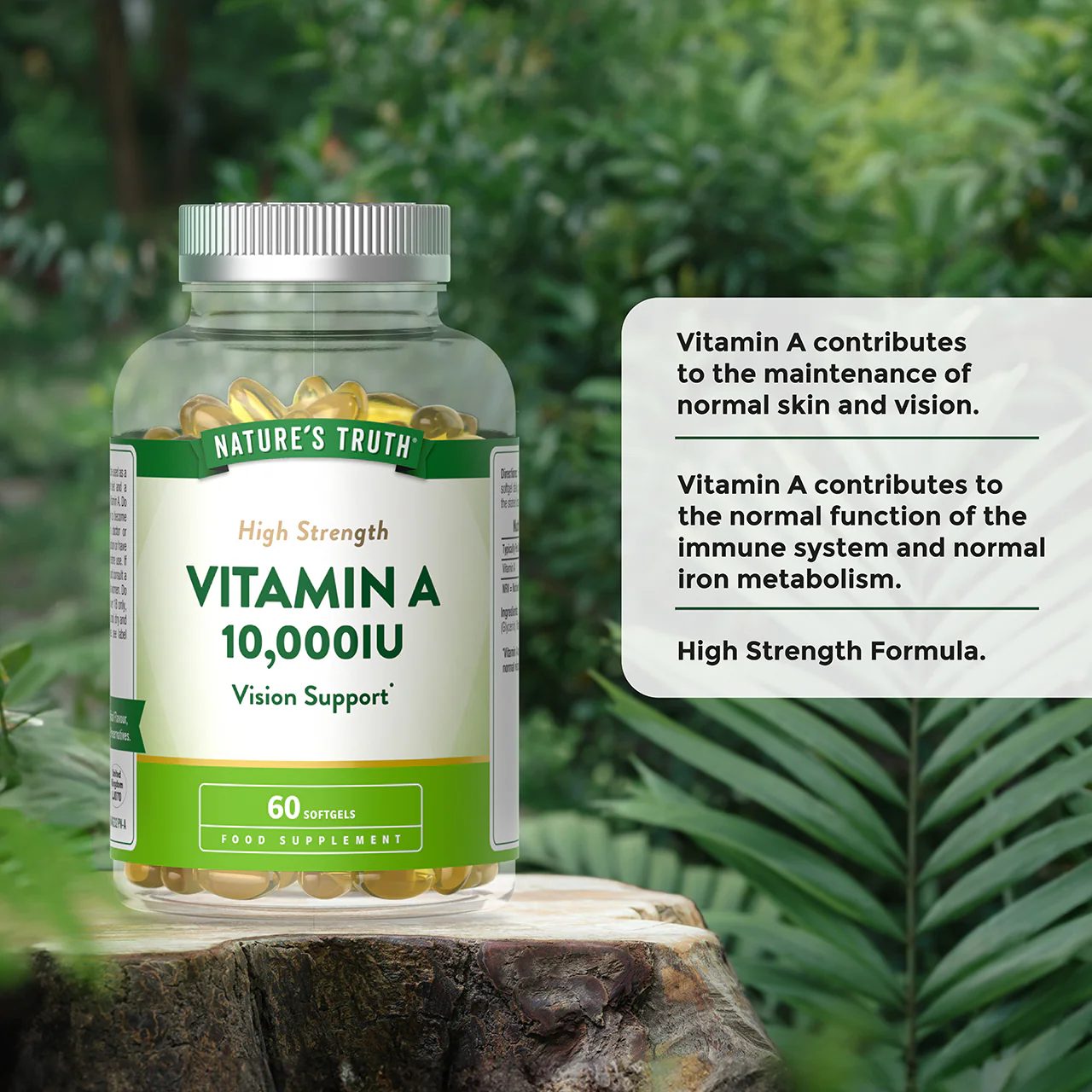 Nature's Truth High Strength Vitamin A 10,0000iu 60 Softgels - Image 2