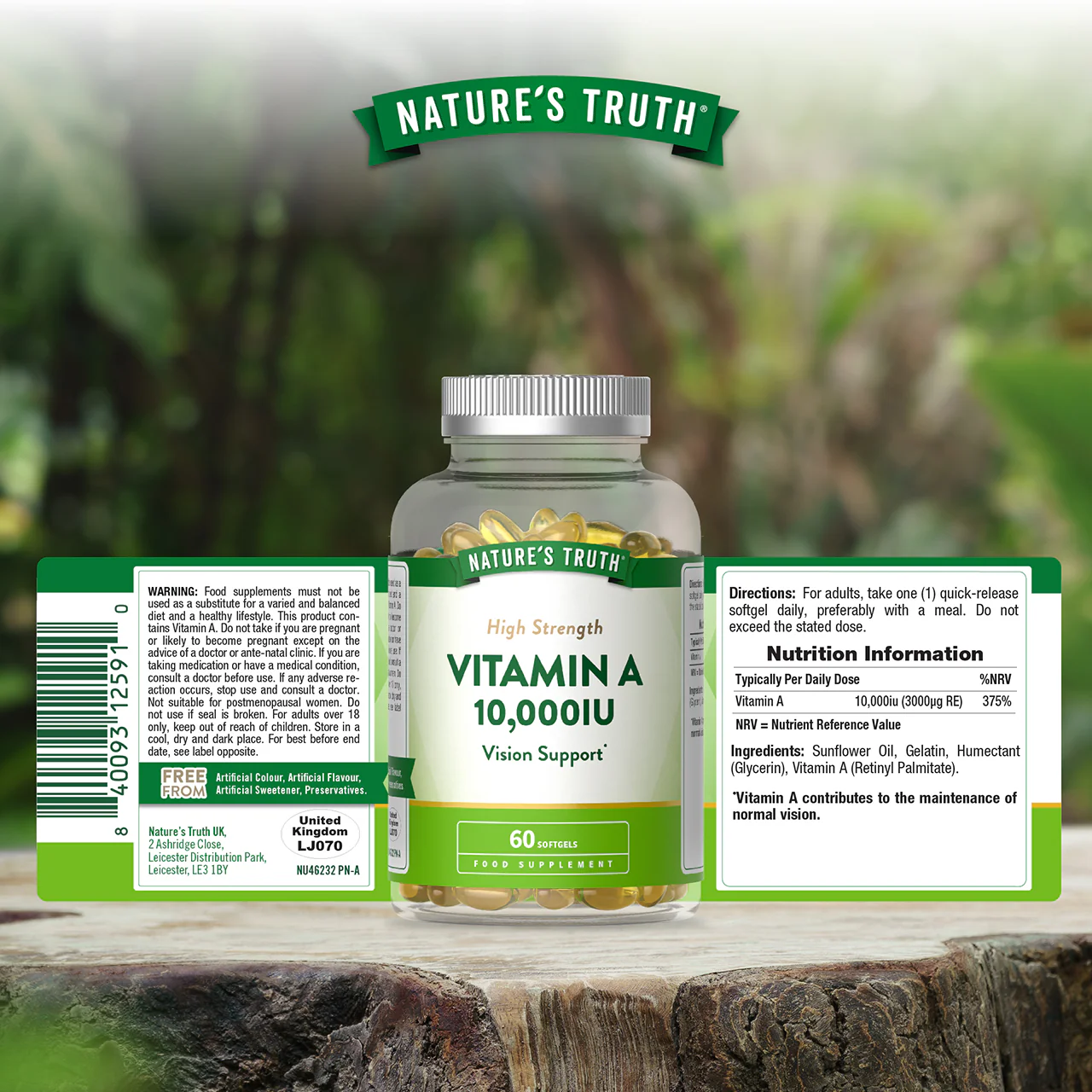 Nature's Truth High Strength Vitamin A 10,0000iu 60 Softgels - Image 6