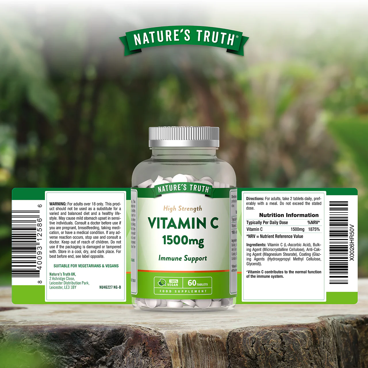 Nature's Truth High Strength Vitamin C 1500mg 60 Tablets - Image 6