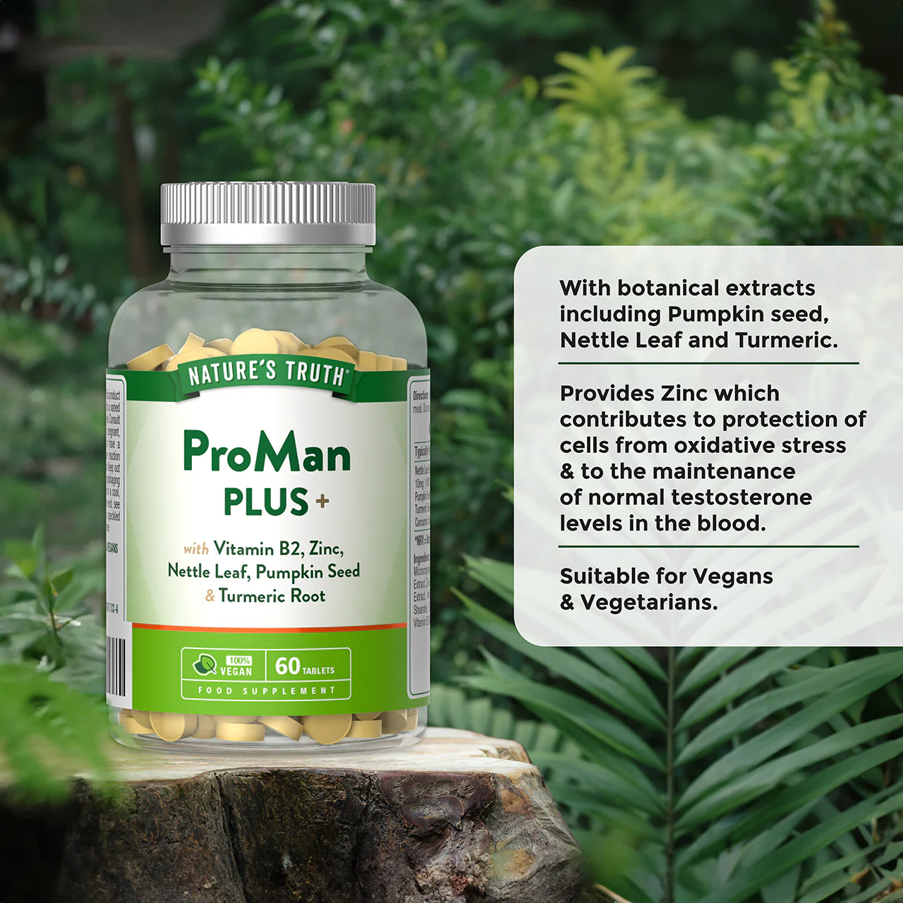 Nature's Truth Prostate Plus 60 Vegan Tablets - Image 2