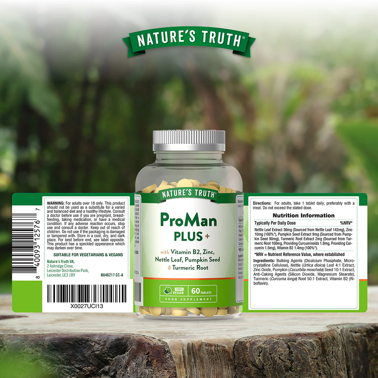 Nature's Truth Prostate Plus 60 Vegan Tablets - Image 6