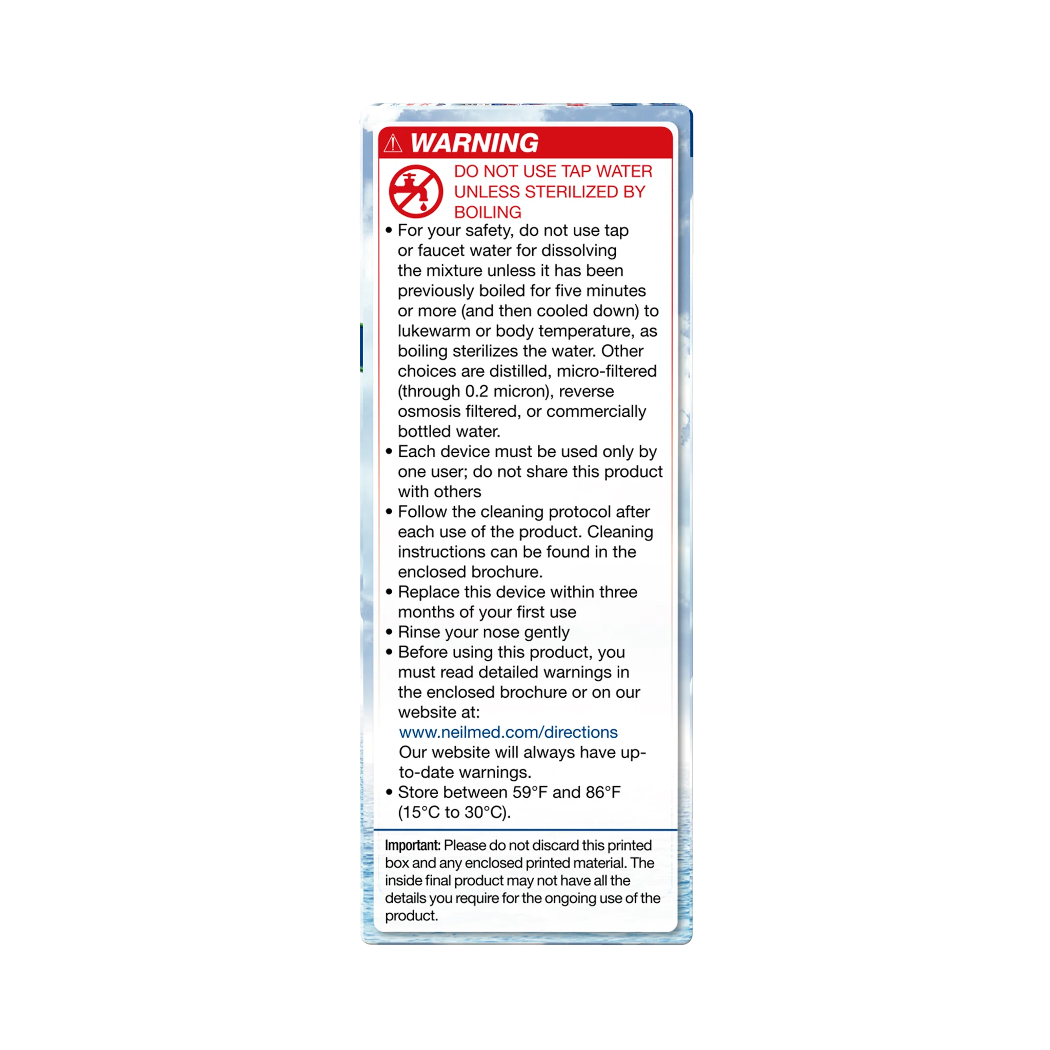 Neilmed Sinus Rinse Premixed Refill 50 Sachets - Image 3