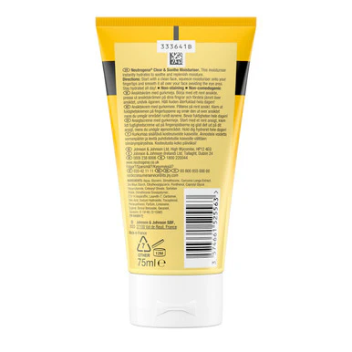 Neutrogena Clear & Soothe Moisturiser 75ml - Image 2