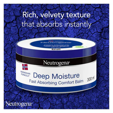 Neutrogena Norwegian Formula Deep Moisture Fast Absorbing Comfort Balm 300ml - Image 3
