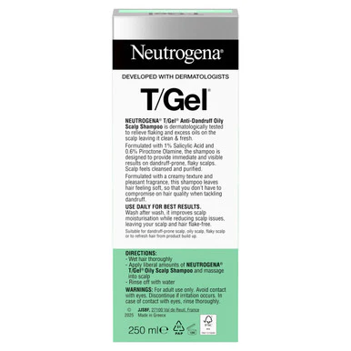 Neutrogena T/Gel Anti-Dandruff Oily Scalp Shampoo - Image 3