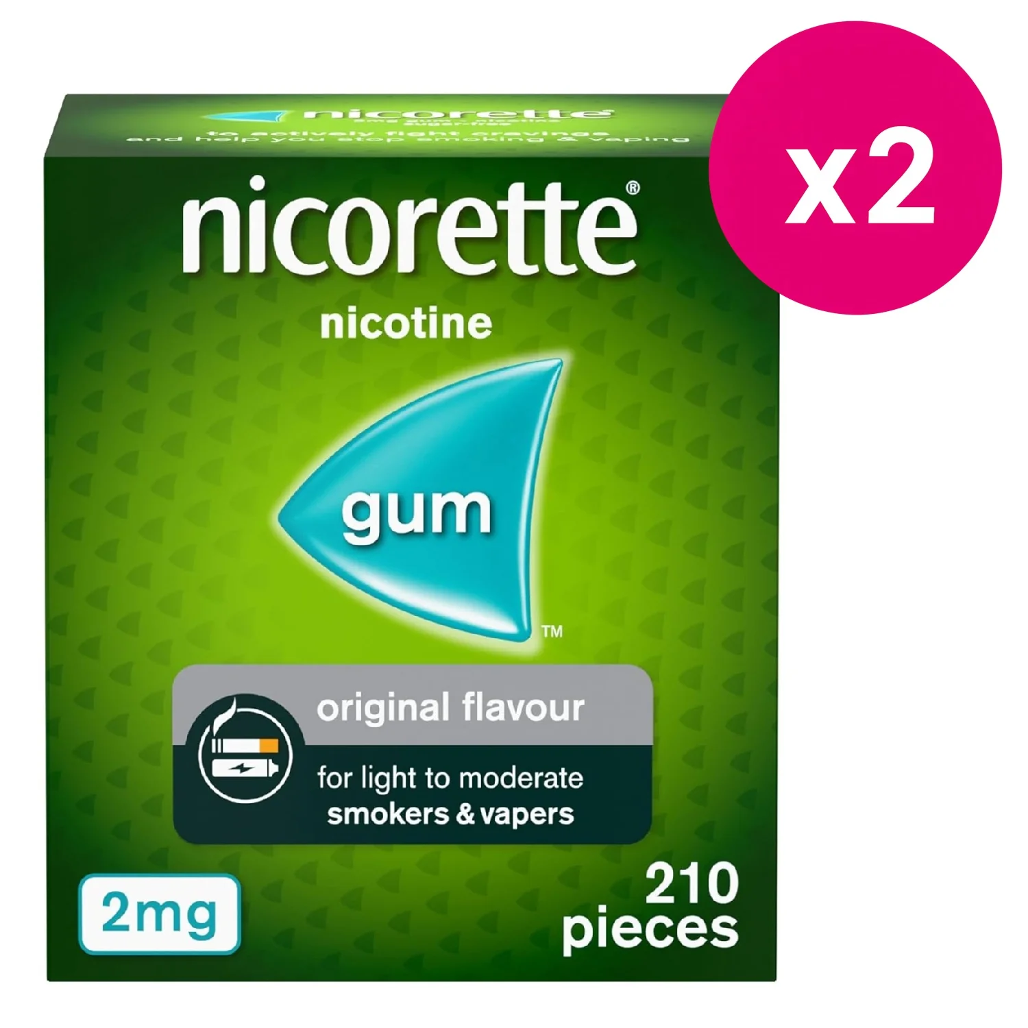 Nicorette Original Gum 2mg 210 Pieces - Image 4