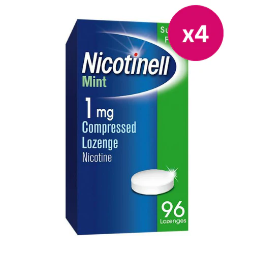 Nicotinell 1mg Mint Lozenges 96 Pieces x 4
