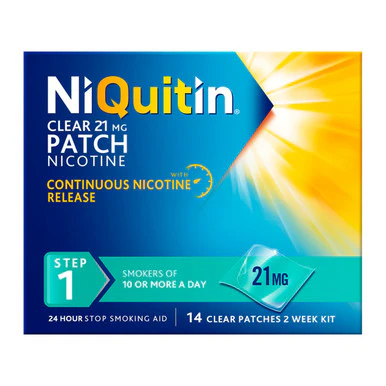 NiQuitin Step One Clear Patches 21mg 14 Pack
