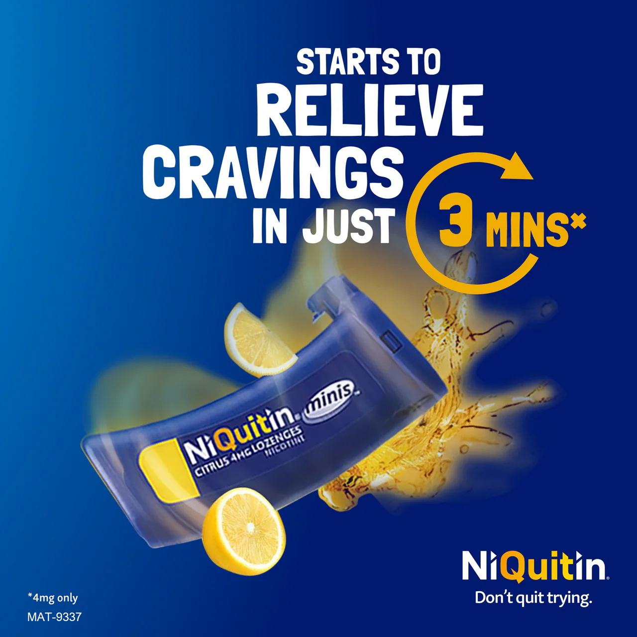 NiQuitin Minis 4mg Citrus Lozenges 60 Pack - Image 3