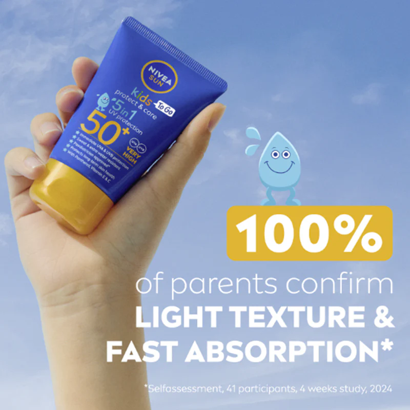 Nivea Sun Kids Protect & Care Sun Cream SPF 50+ 50ml - Image 2