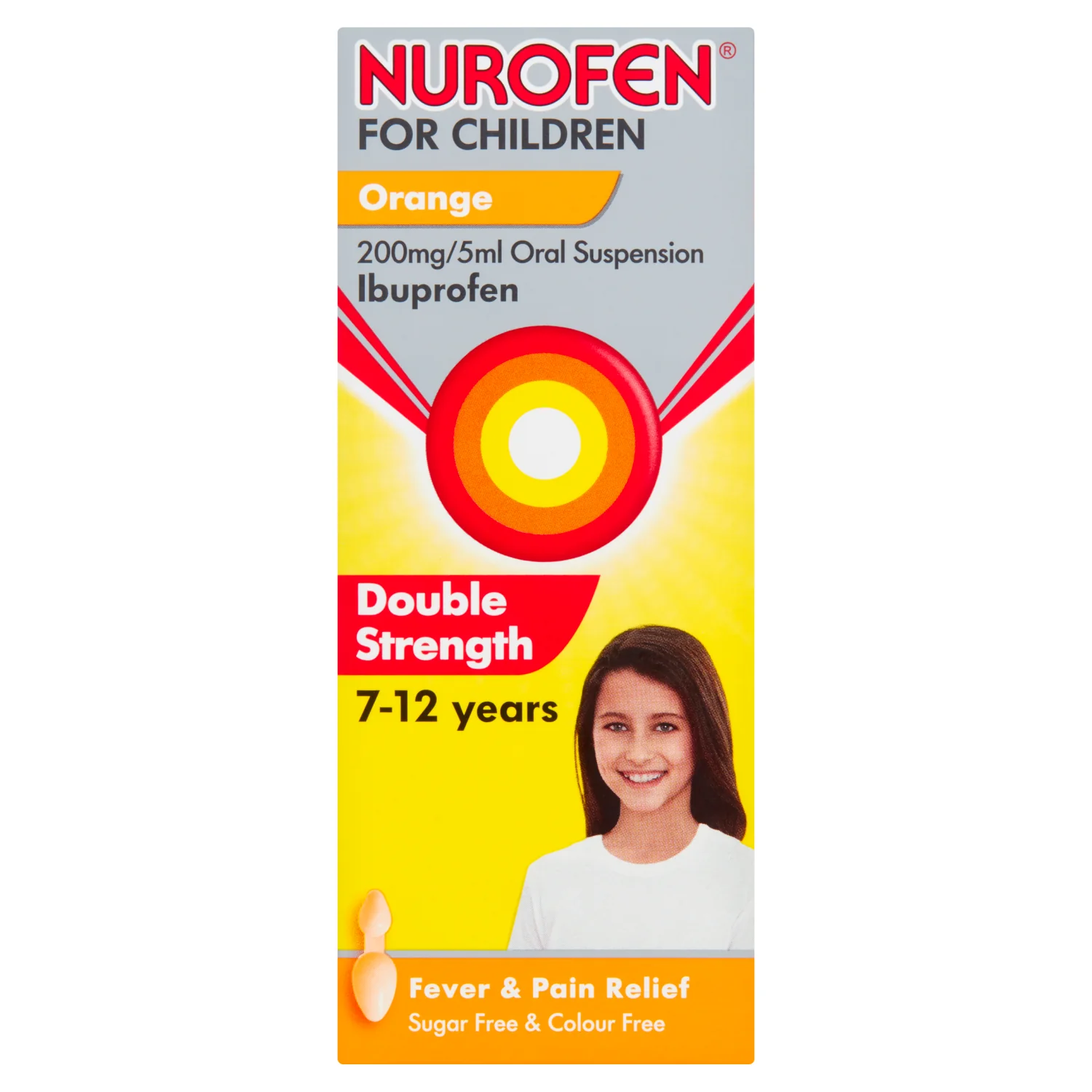 Nurofen Double Strength Children Orange 100ml - Image 2
