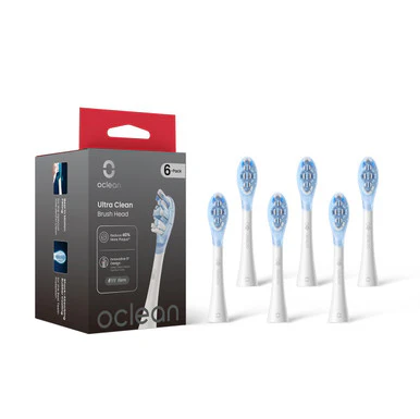 Oclean Ultra Clean Brush Head 6 Pack White