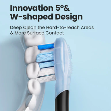 Oclean Ultra Clean Brush Head 6 Pack White - Image 4