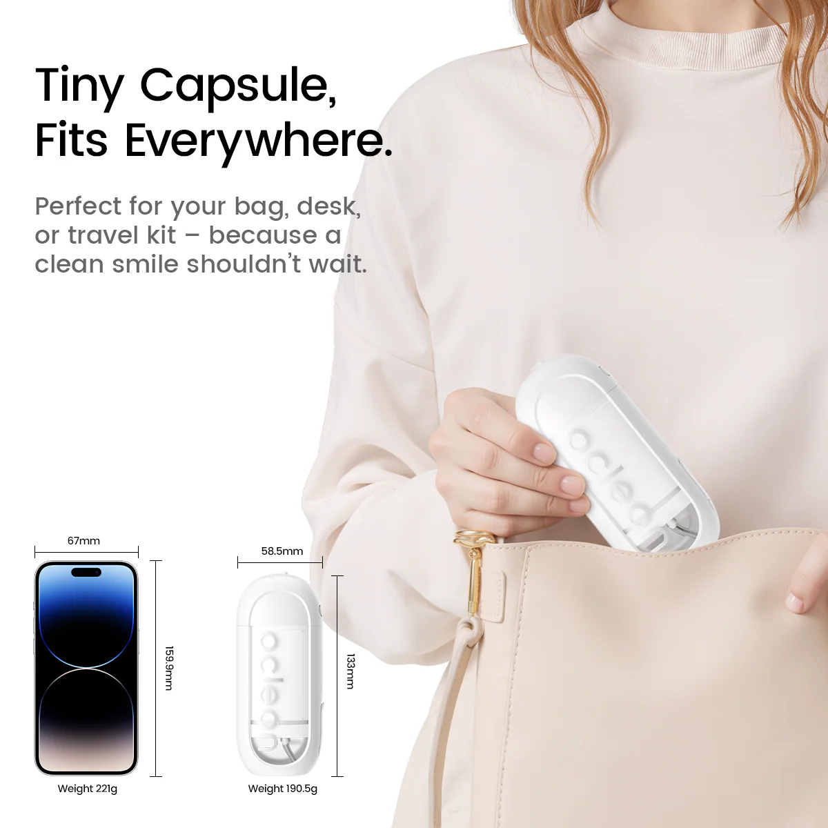 Oclean W10 Lite Water Flosser White - Image 6