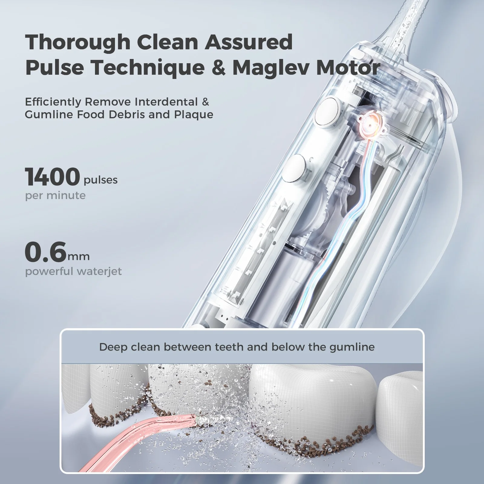 Oclean W10 Water Flosser Pink - Image 6