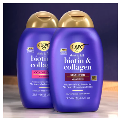 OGX Thick & Full+ Biotin & Collagen Conditioner 385ml - Image 2