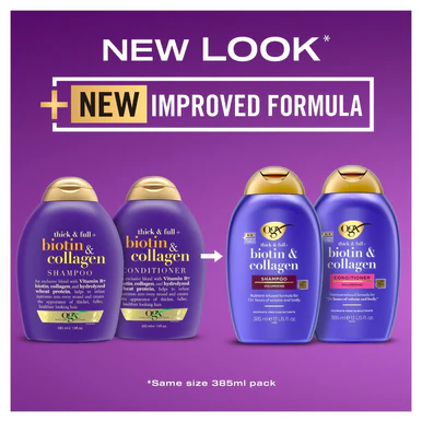 OGX Thick & Full+ Biotin & Collagen Conditioner 385ml - Image 4