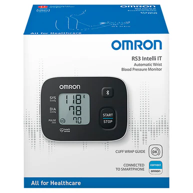 Omron RS3 Intelli IT Wrist Blood Pressure Monitor (HEM-6161T-E) Blood Pressure Monitor