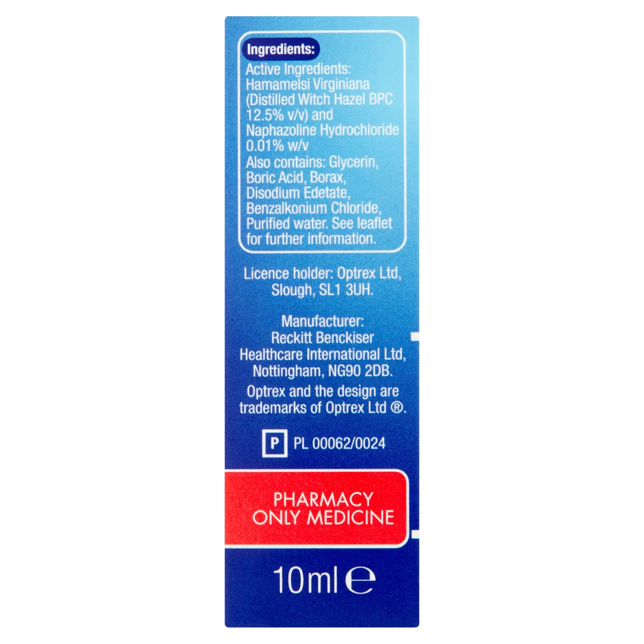 Optrex Bloodshot Eye Drops 10ml - Image 4