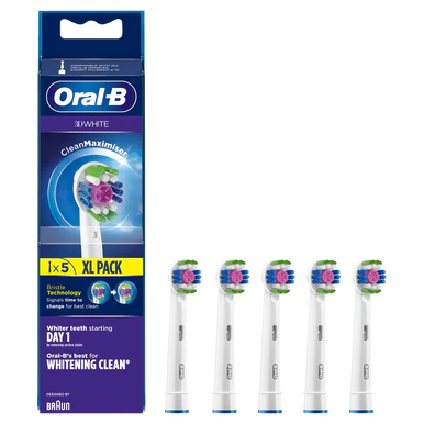 Oral-B 3D White Power Toothbrush Refill Heads 5 Pack