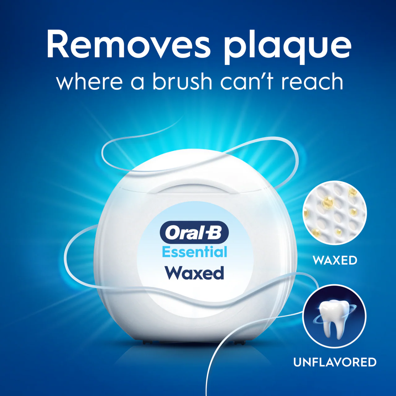 Oral-B Essential Waxed Dental Floss Unflavoured 50m - Image 2