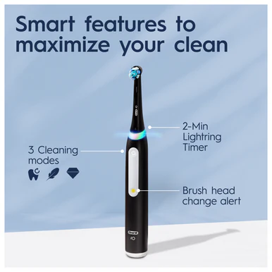 Oral-B iO Black Electric Toothbrush with Charger Pouch - Image 3