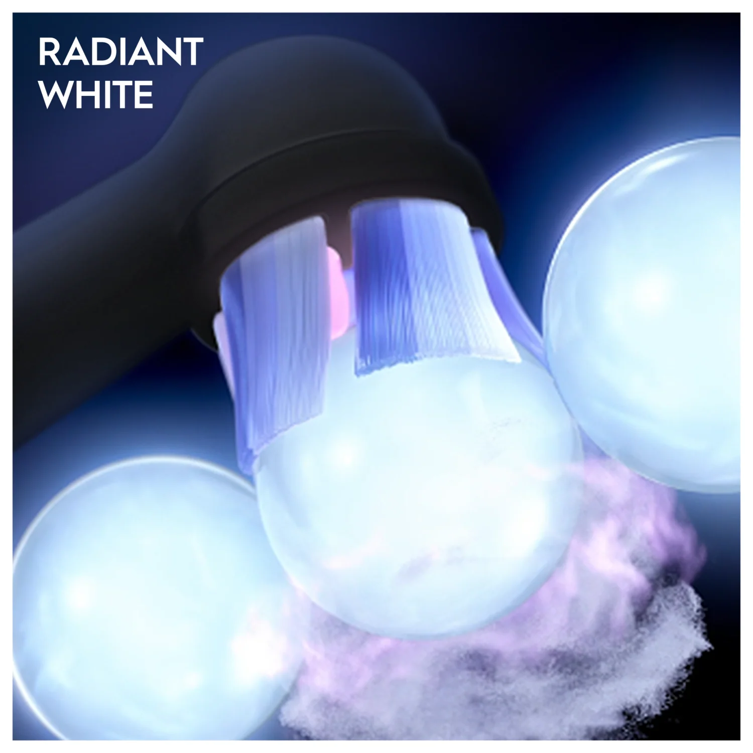Oral-B iO Radiant White Black Brush Heads 4 Pack - Image 3