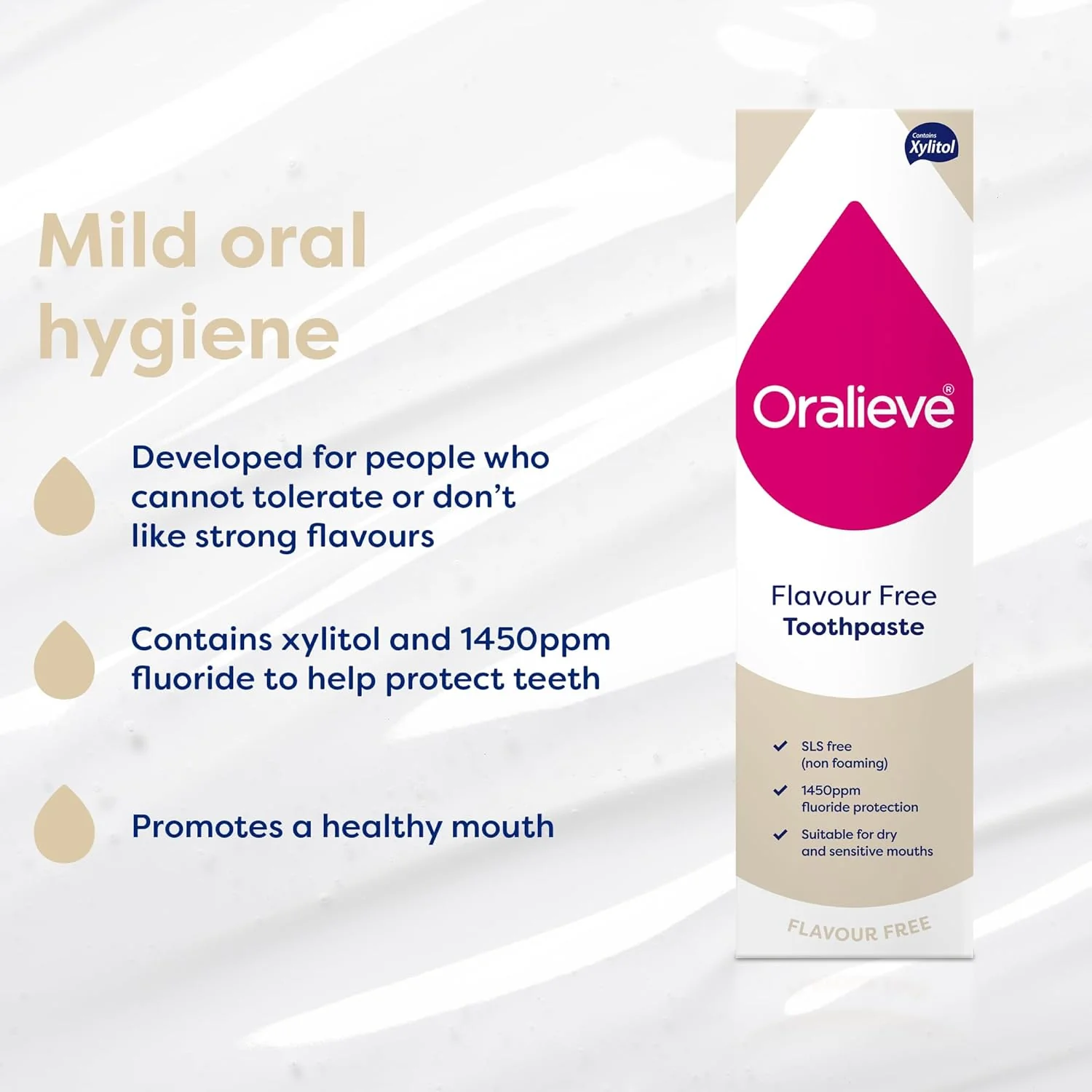 Oralieve Flavour Free Toothpaste 75ml - Image 3
