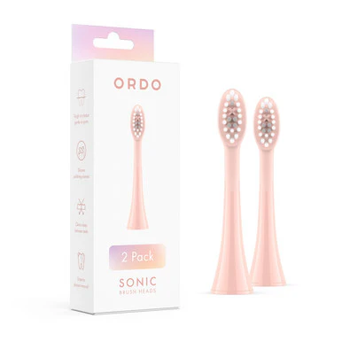 Ordo Sonic Electric Brush Heads Rose 2 Pack