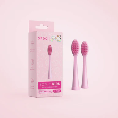 Ordo Sonic Kids Battery Brush Heads - Squishmallows Auggie