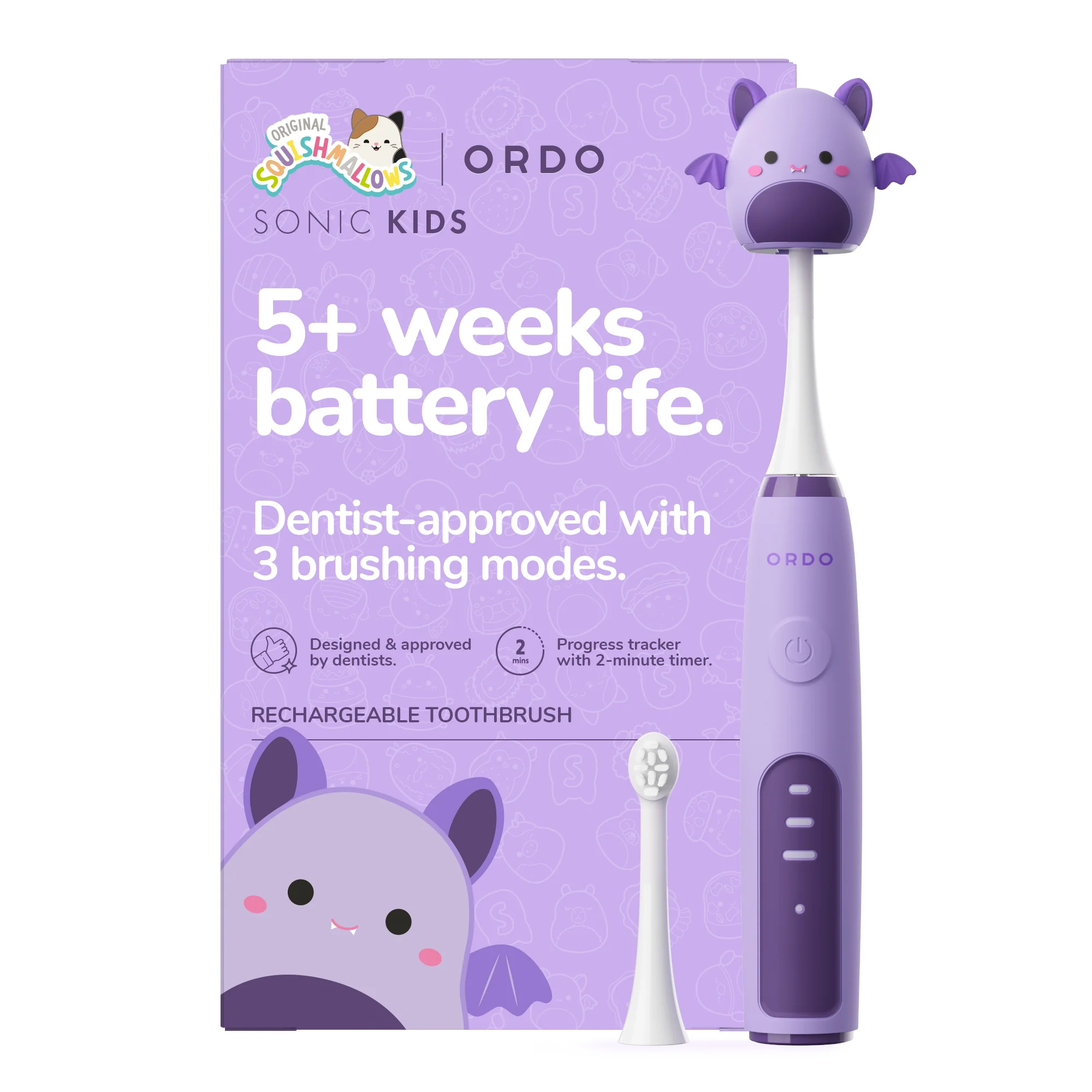 Ordo Sonic Kids Rechargeable Toothbrush Squishmallows Zumirez
