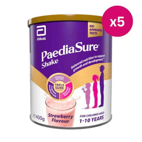 Paediasure Shake Powder Strawberry 400g x5