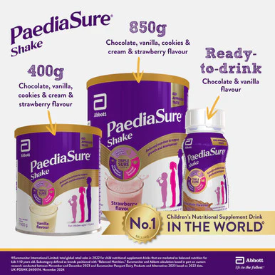 Paediasure Shake Powder Vanilla Flavour Multivitamin Drink for Kids 850g - Image 5