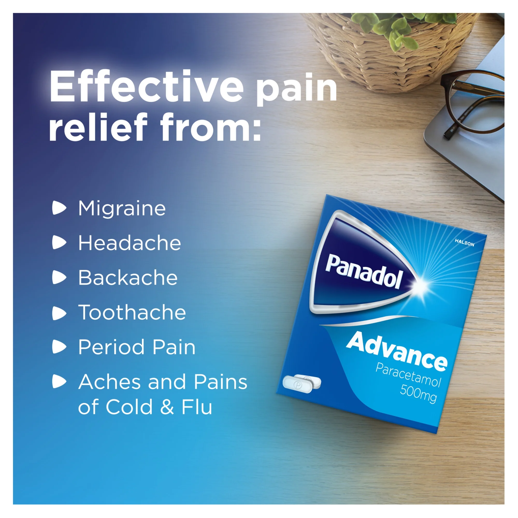 Panadol Advance 500mg 16 Tablets - Image 3