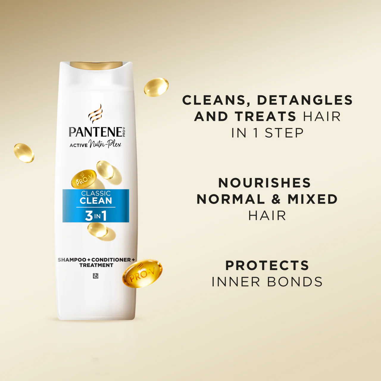 Pantene Pro-V Classic Clean 3in1 Shampoo 400ml - Image 3