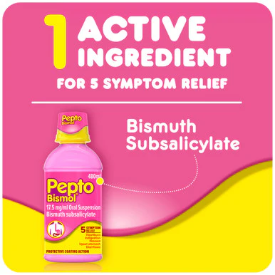Pepto Bismol Stomach Remedy Liquid Original Flavor 480ML - Image 3