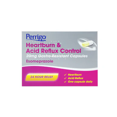 Perrigo Heartburn & Anti-Reflux Control Esomeprazole 20mg 14 Capsules