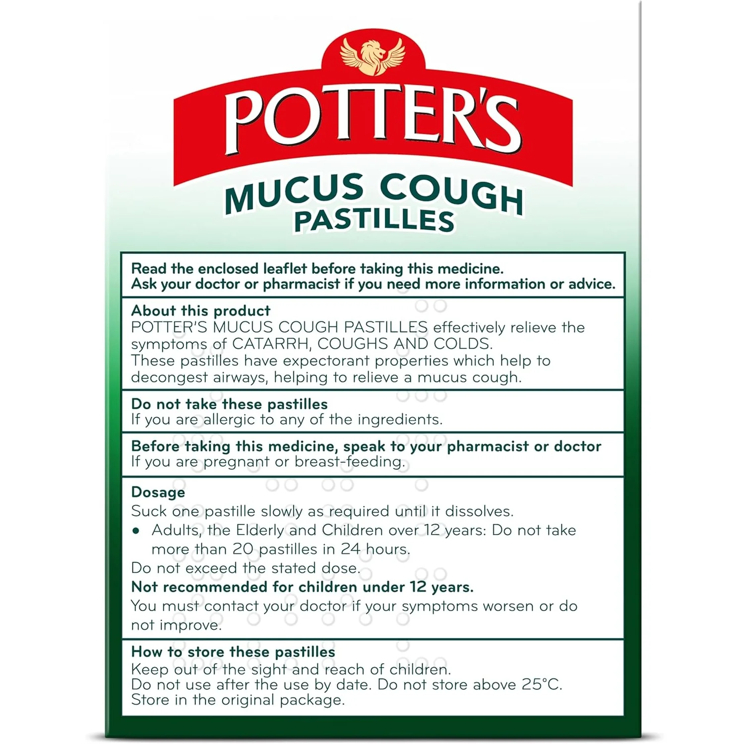 Potters mucus cough pastilles - Image 3