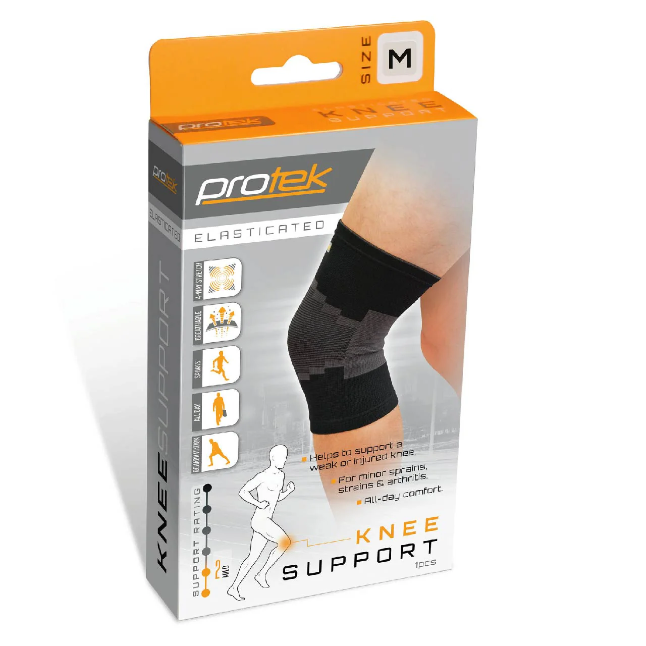 Protek Elasticated Knee Support - Medium