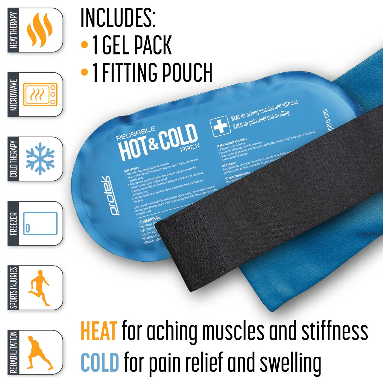 Protek Hot & Cold Pack with Cover & Strap - Image 3