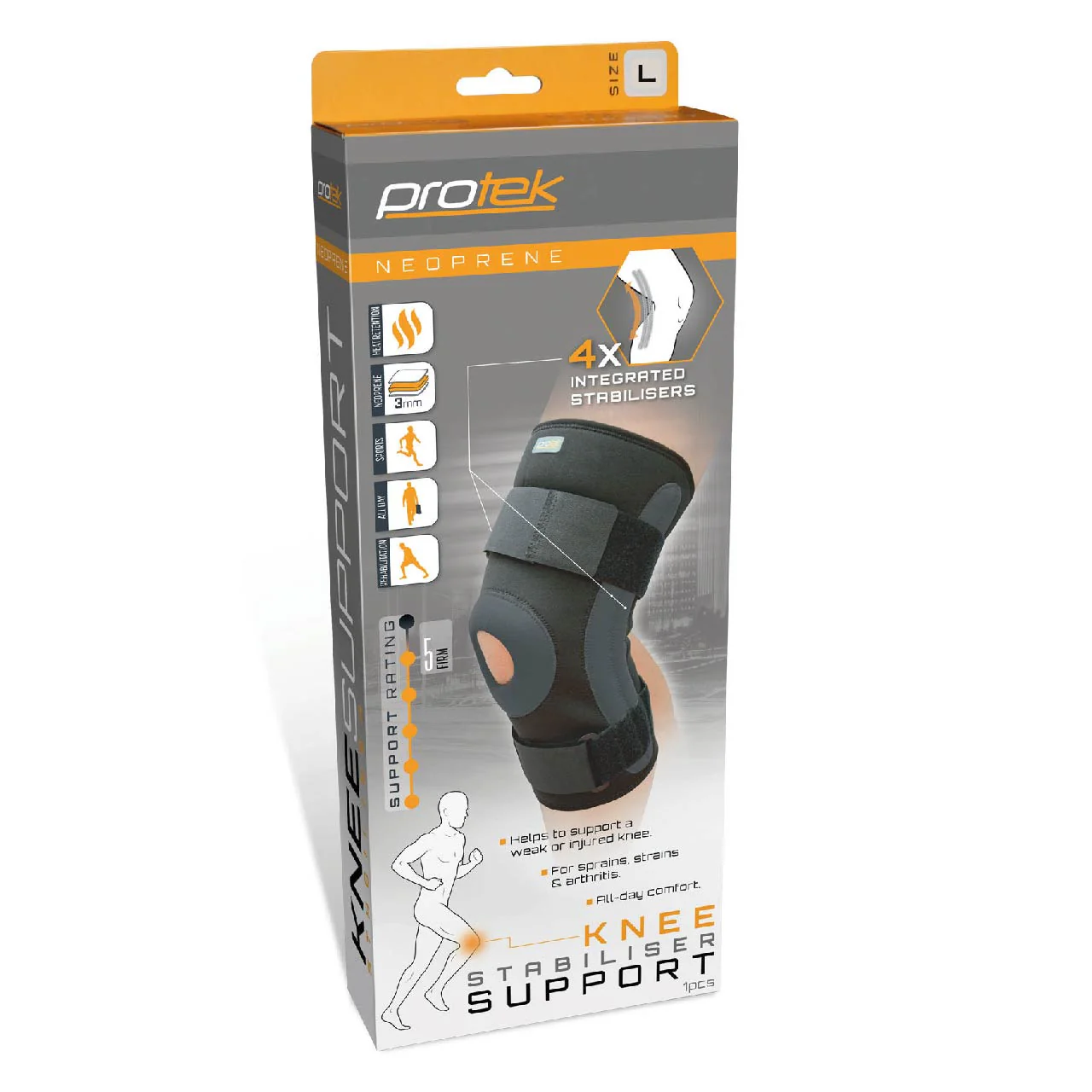 Protek Neoprene Knee Stabiliser - Large