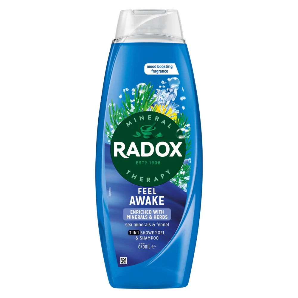 Radox 2in1 Shower Gel & Shampoo Feel Awake 675ml