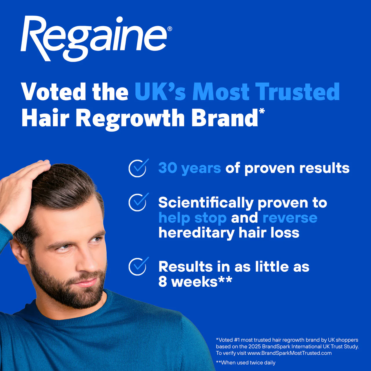 Regaine 5% Extra Strength Hair Regrowth Foam For Men - 3 Month Supply 3x73ml Bottle - Image 14