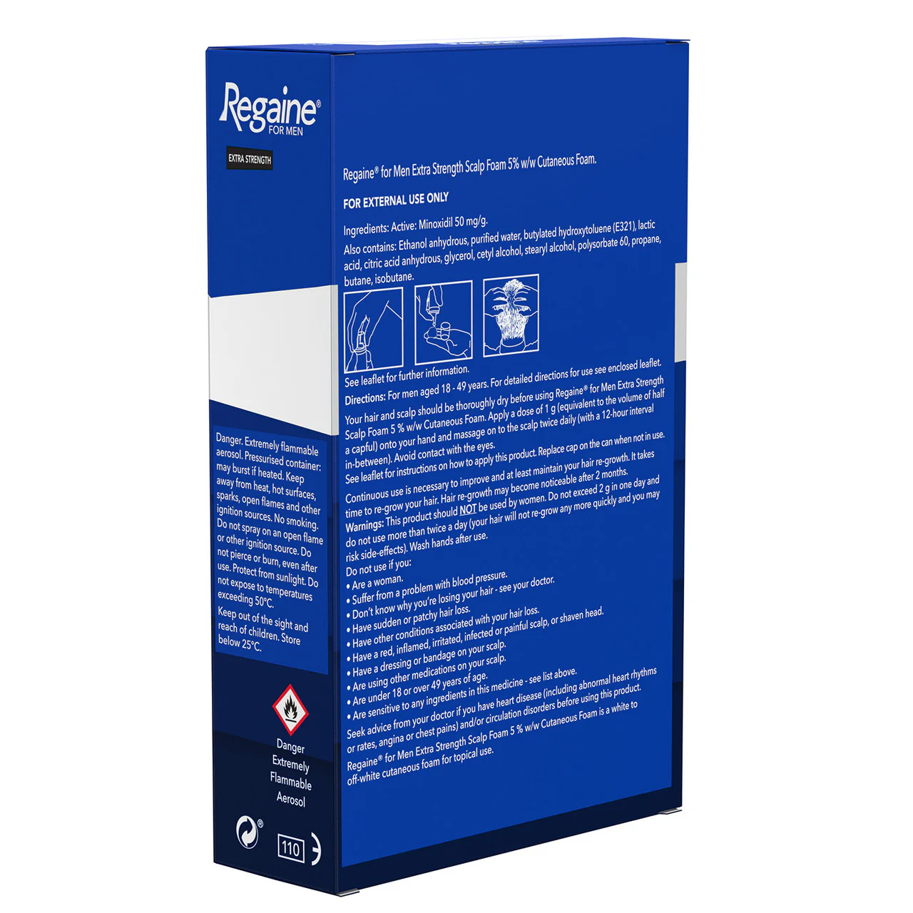 Regaine 5% Extra Strength Hair Regrowth Foam For Men - 3 Month Supply 3x73ml Bottle - Image 3