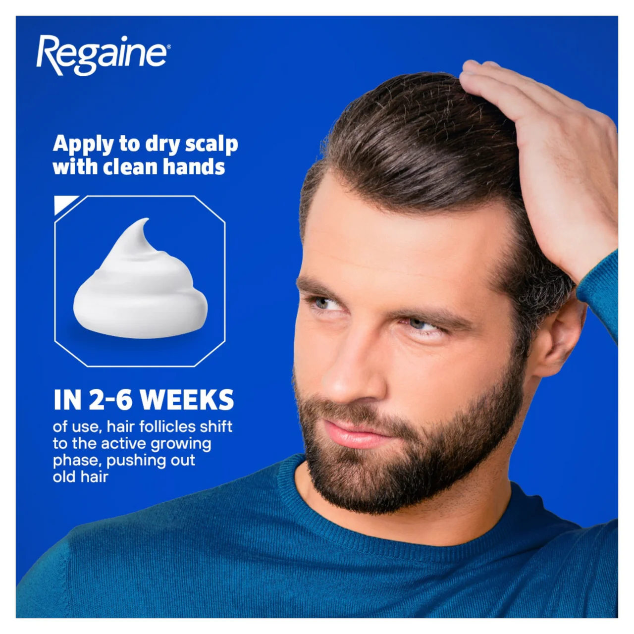 Regaine 5% Extra Strength Hair Regrowth Foam For Men - 3 Month Supply 3x73ml Bottle - Image 9