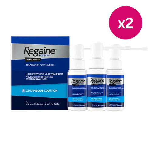 Regaine For Men Extra Strength Solution - 6 Month Supply 6x60ml Bottle