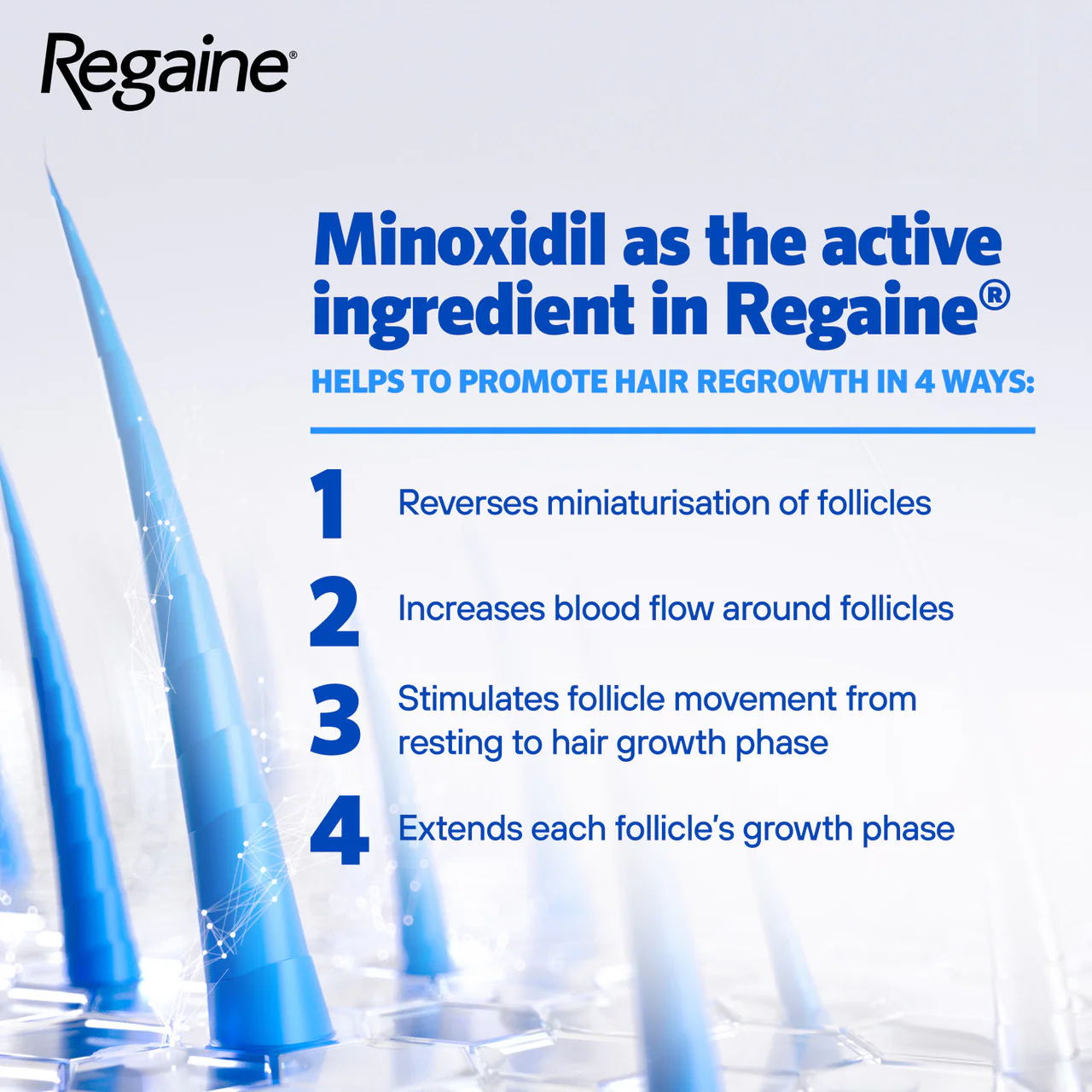 Regaine Extra Strength Hair Loss Solution For Men 3 Months 3 x 60ml Bottles - Image 8