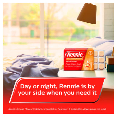 Rennie Orange Chewable Tablets 72 Tablets - Image 2