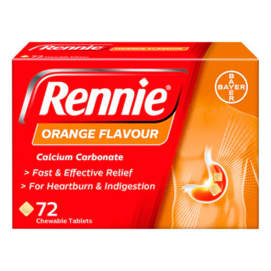 Rennie Orange Chewable Tablets 72 Tablets - Image 3